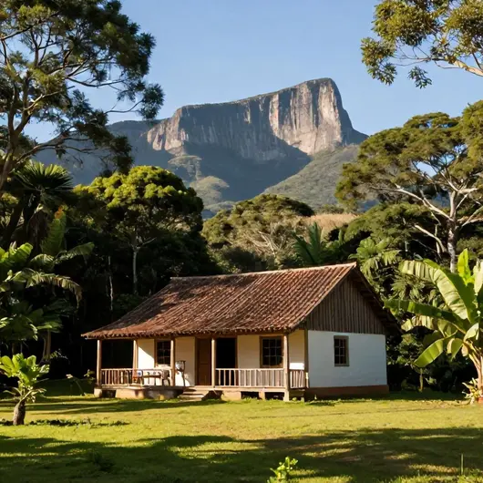 Chalé de Madeira em Vargem Alta