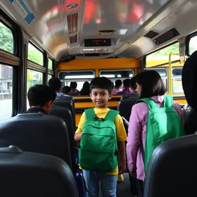 transporte escolar em Leme